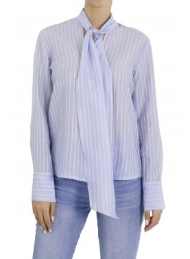 Camicia gessata con fiocco Options